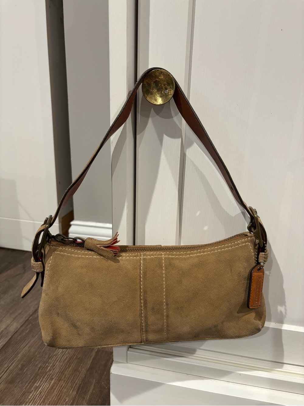 Vintage Coach Soho Suede Baguette Bag (Style No. 7470) - Gem